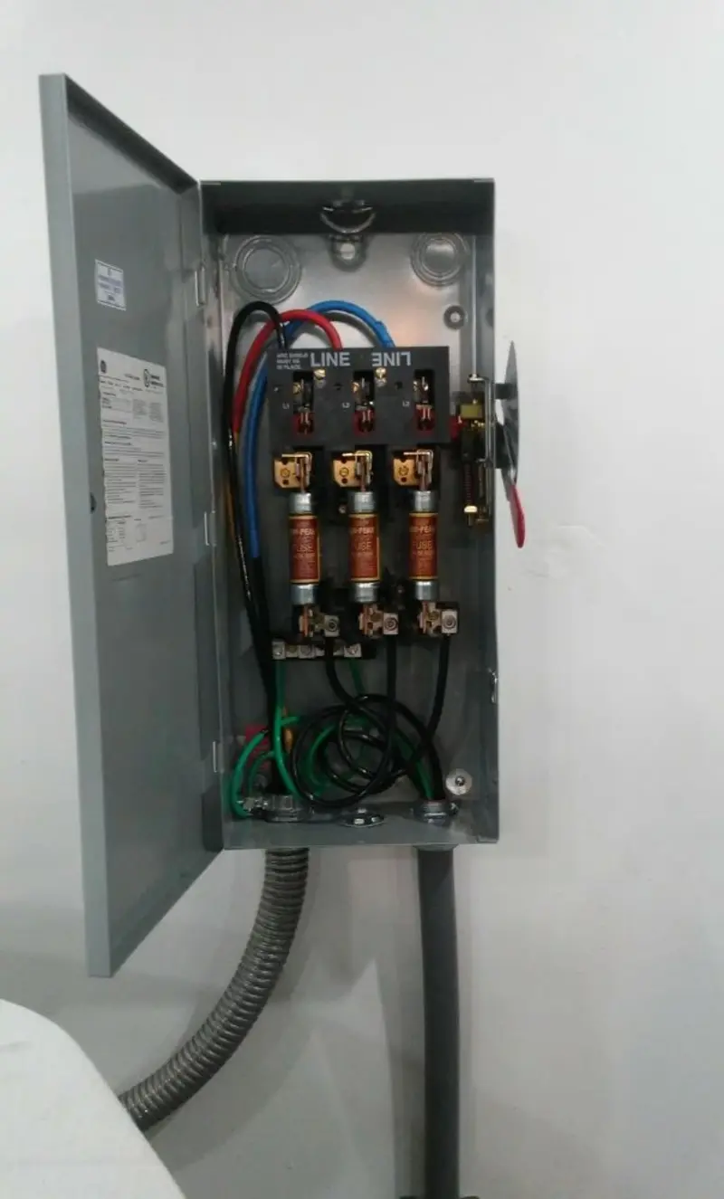 Three-phase disconnect switch installed for Electrical Wiring & Rewiring in Frenchtown